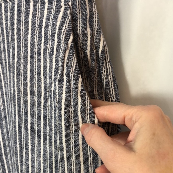 OLD NAVY Sleeveless Striped Linen-Blend Jumpsuit for Women Size M - Picture 6 of 12